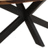 Rustika Rowe -  Dining Table Oval 200x100x75cm Acacia Wood with Sheesham Finish